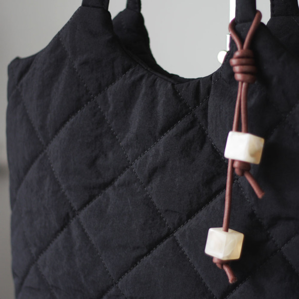 ■パファートート A4が入る キルティング キルト  エアリー 軽い  秋冬バッグ ショルダー かるいかばん B-385 15枚目の画像