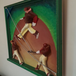 未来アート「朝日のダイヤモンドヘッド」（クレイ絵画） 絵画