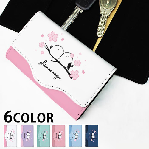 美品 未使用 AERHER エーテル フロレゾン 桜 キーケース ケース AETHER キーケース レディース キーウォレット オリジナル桜柄レザー