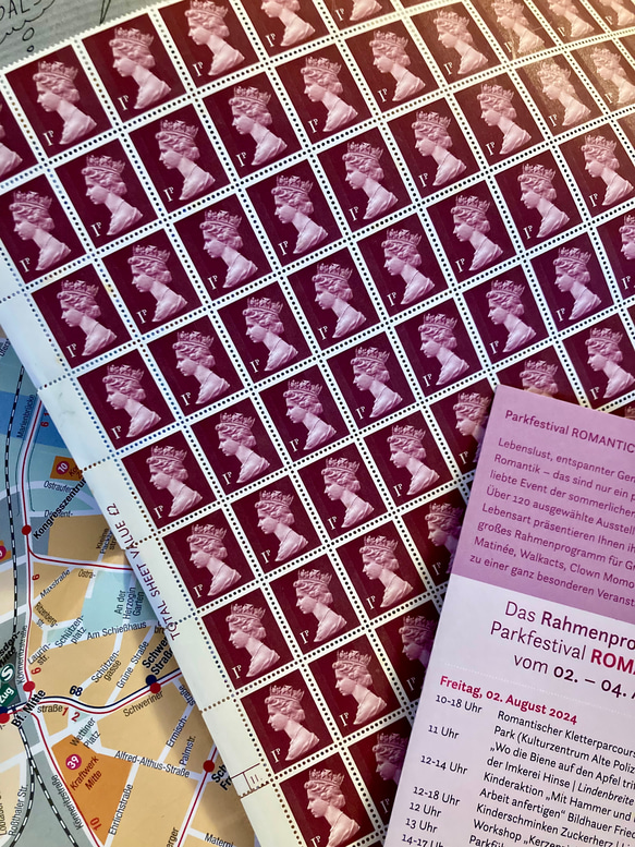 イギリス切手 20枚/「マチンヘッド」エリザベス2世/未使用 1970年代 1枚目の画像