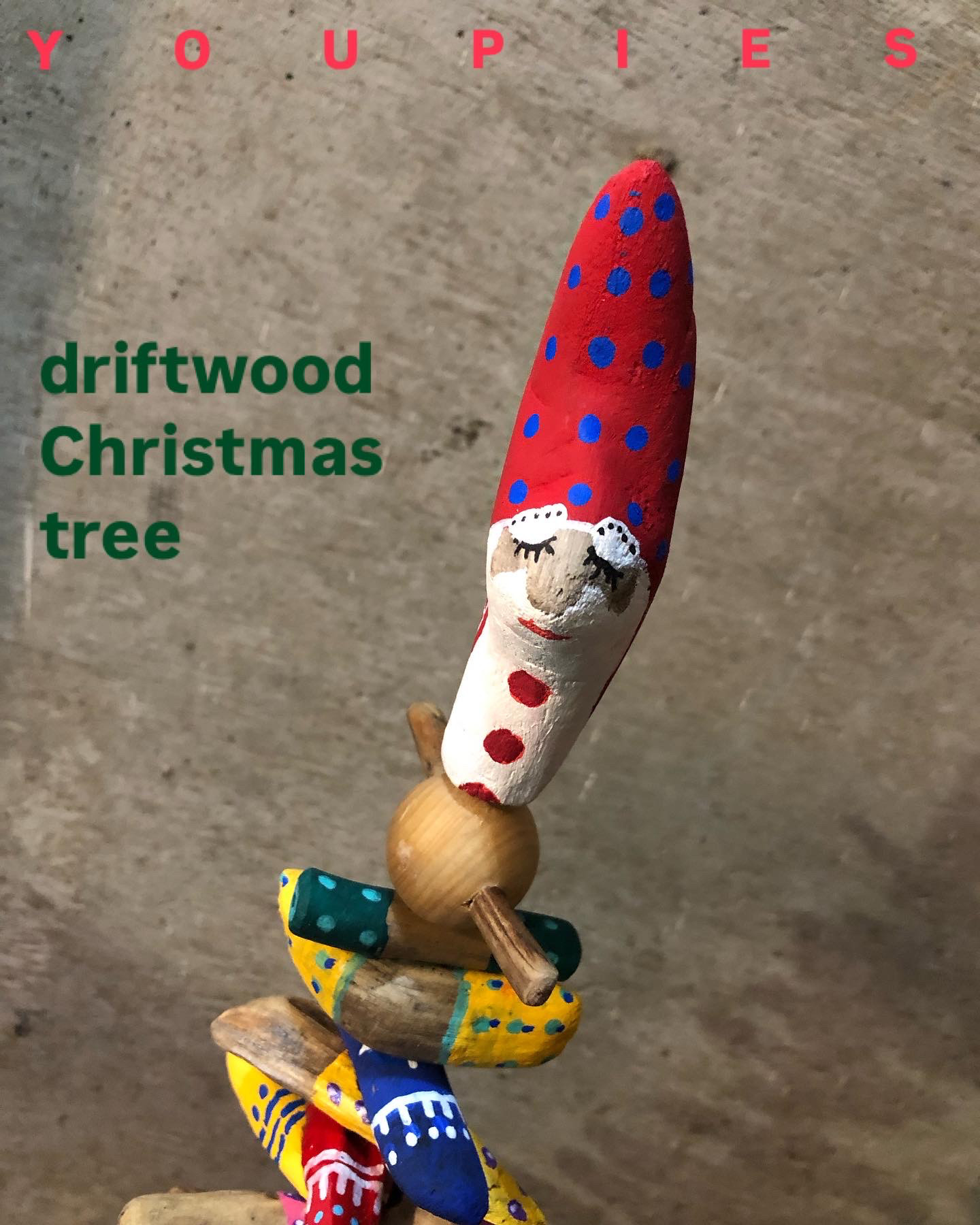 driftwood art / 流木XmasツリーMサイズ : No❻