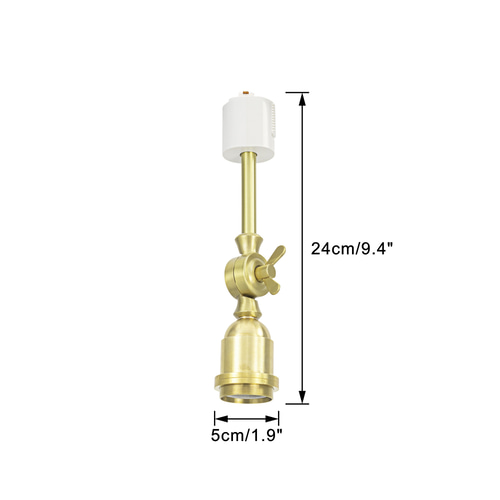 e26 ダクトレール用 ペンダントライト照明器具 アンティーク調金色 ゴールド e26 ダクトレール用 ペンダントライト照明器具 アンティーク調金色