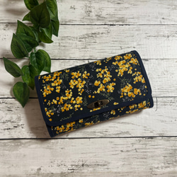 ハンドメイド 長財布 お財布バッグ やりくり財布 マスク入れ カード