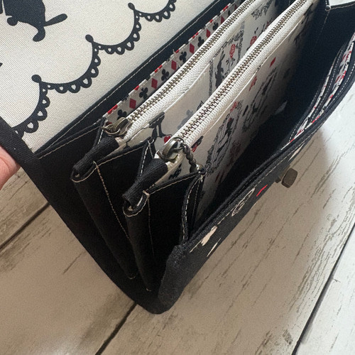 ハンドメイド 長財布 お財布バッグ やりくり財布 マスク入れ カード