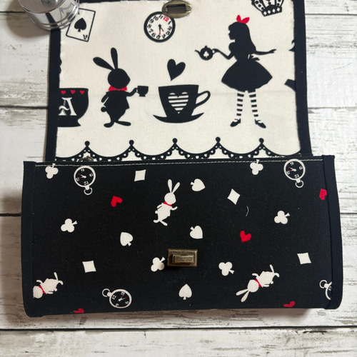 ハンドメイド 長財布 お財布バッグ やりくり財布 マスク入れ カード