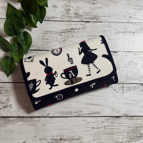 ハンドメイド 長財布 お財布バッグ やりくり財布 マスク入れ カード