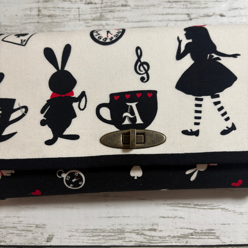 ハンドメイド 長財布 お財布バッグ やりくり財布 マスク入れ カード