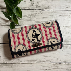 ハンドメイド 長財布 お財布バッグ やりくり財布 マスク入れ カード