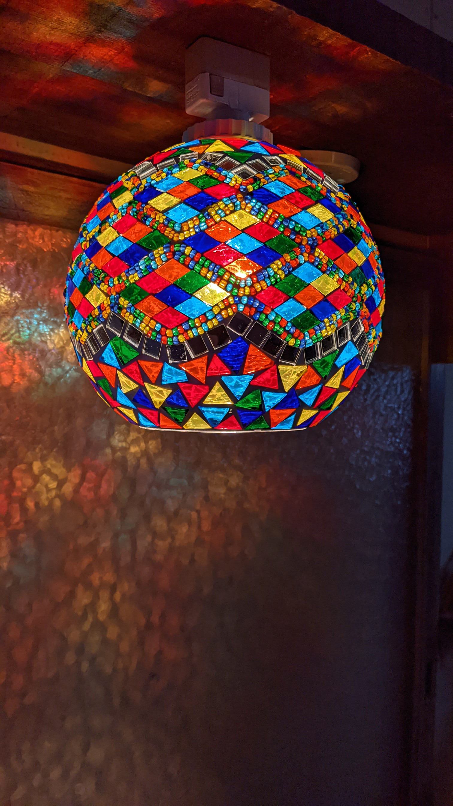 アイランドランプ  モザイクガラス  シーリングランプ 1灯式  ステンドグラス調 #ペンダントランプ  #天井照明