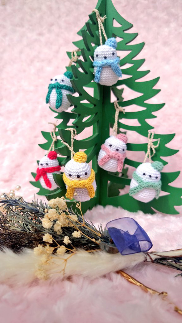 snowman　クリスマスオーナメント 3枚目の画像