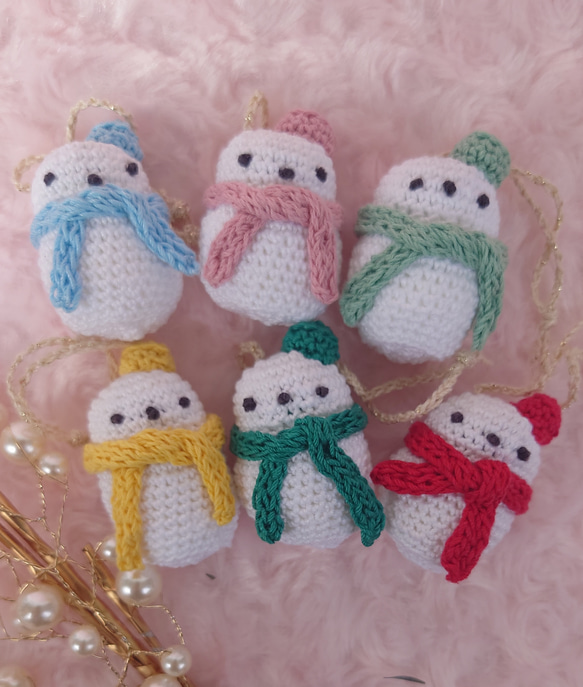 snowman　クリスマスオーナメント 2枚目の画像