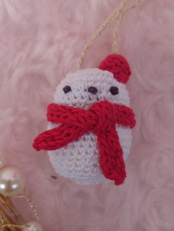 snowman　クリスマスオーナメント 4枚目の画像
