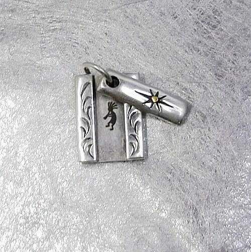 送料無料！サンマーク&ココペリ・Ｗデザインシルバー925製ダブルタグ！