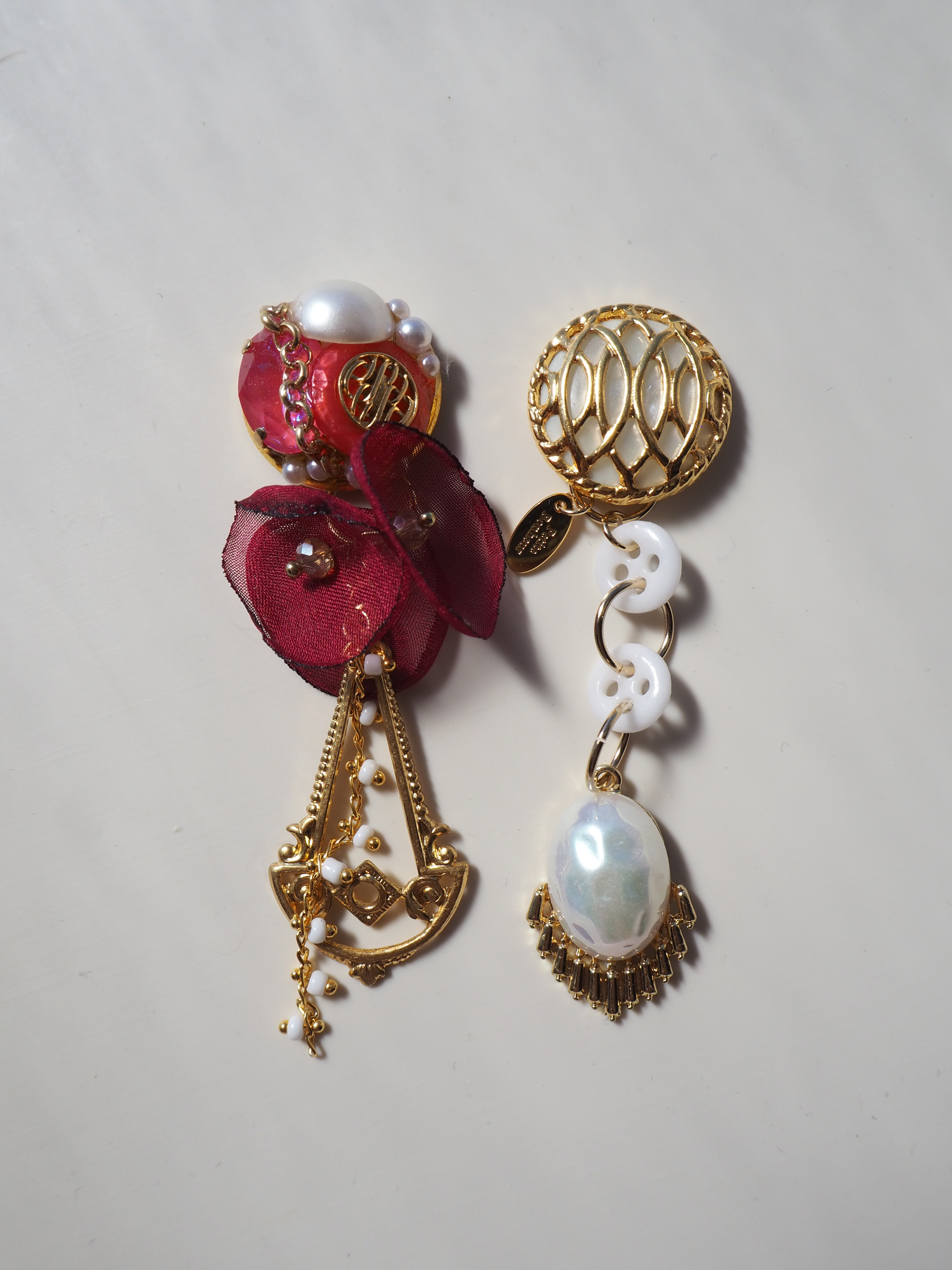 ボタンアクセサリー/クレオパトラ/イヤリング