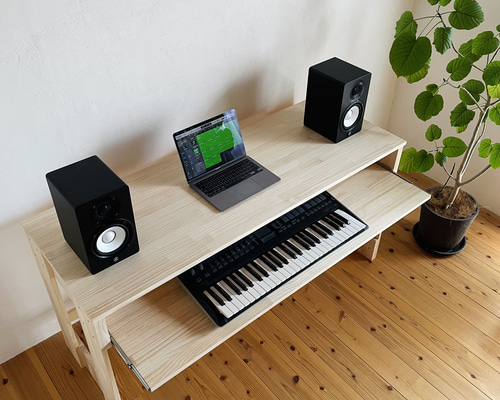DTMデスク（音楽制作・動画編集・作業用デスク・DAW） 机・デスク TINY