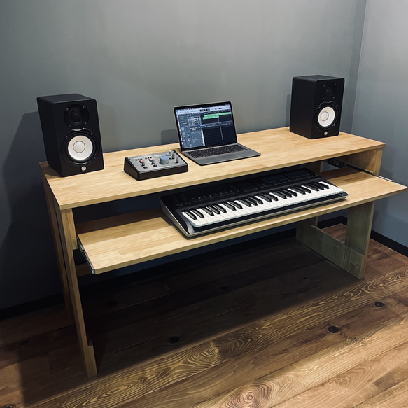 DTMデスク（音楽制作・動画編集・作業用デスク・DAW） 机・デスク TINY