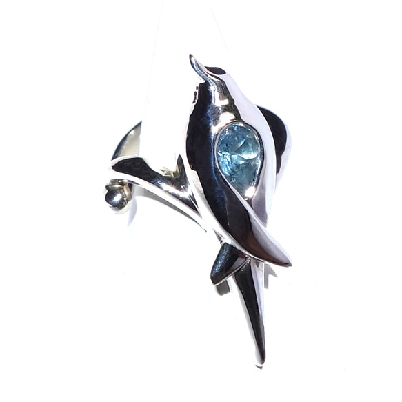 文鳥のせなかイヤカフ・ロードライトガーネットSV925【PioParakee】Java sparrow's beak 6枚目の画像