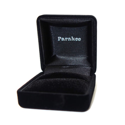 文鳥のせなかイヤカフ・ロードライトガーネットSV925【PioParakee】Java sparrow's beak 8枚目の画像