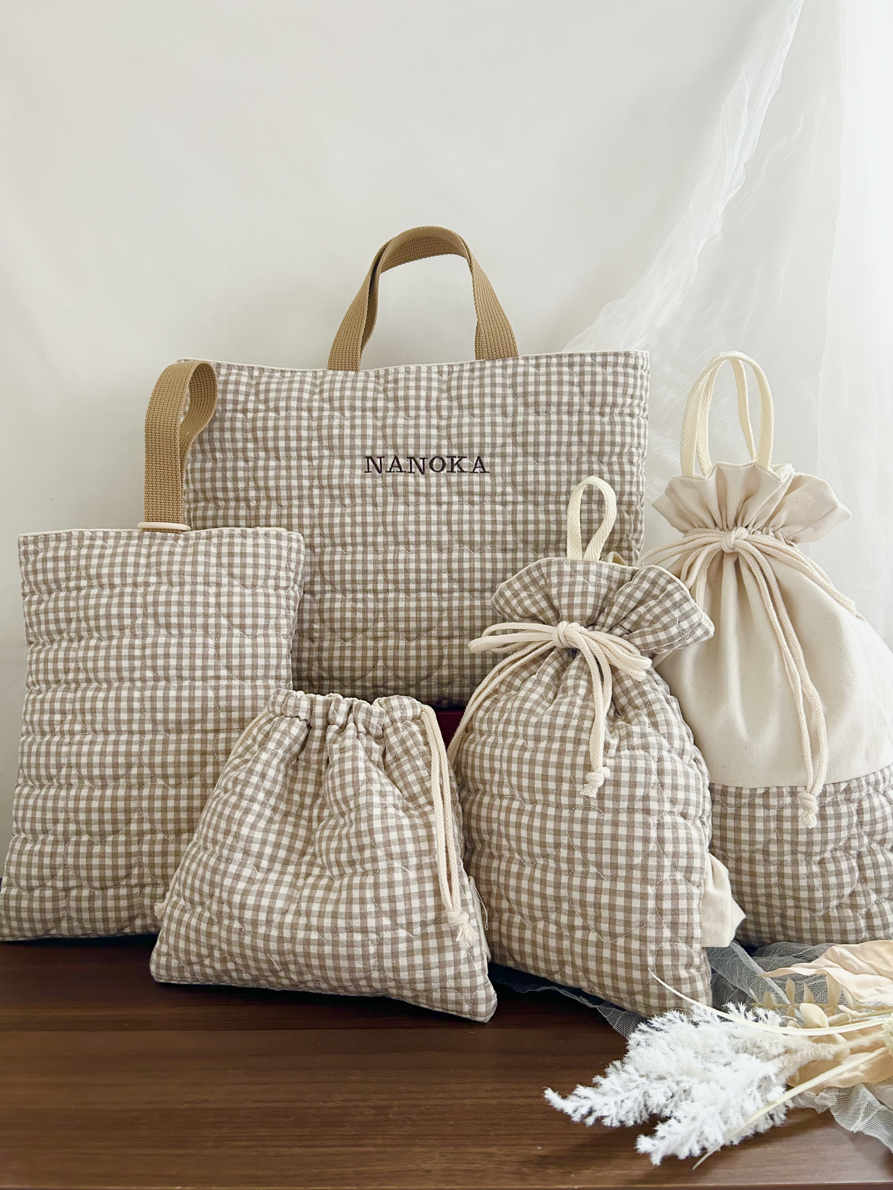 【4点セット】【オーダーメイド✂︎】【単品購入も可】【お名前刺繍】【使いやすいオプション多数】