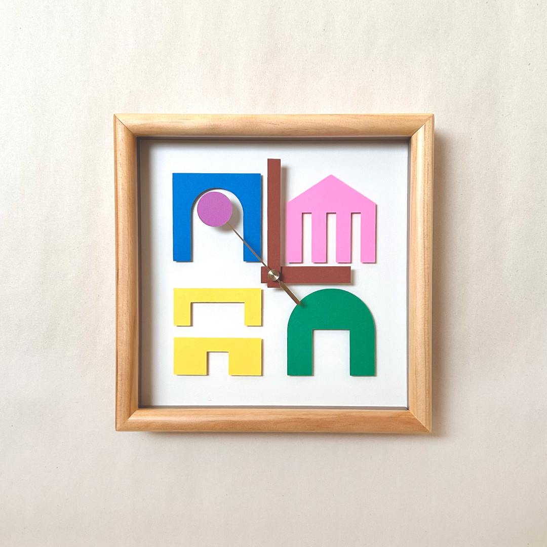 装飾時計［木製］S102