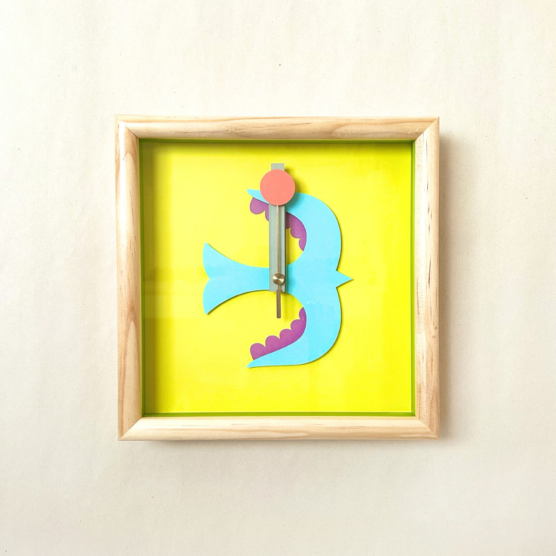 装飾時計［木製］S112