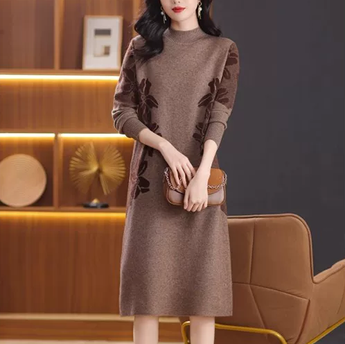 冬 2025新作 ワンピース 通学・カジュアル・旅行・ショルダーバッグ・シンプル 保温 長袖 トップス 受注制作 通勤