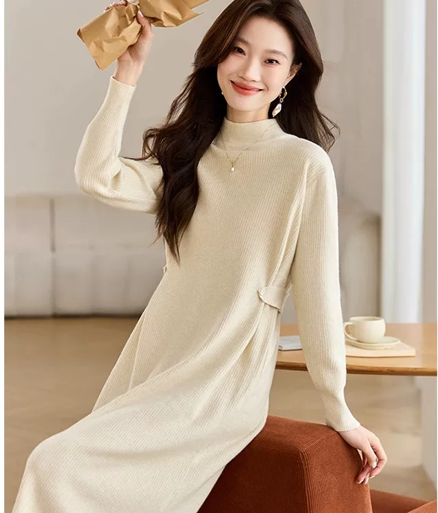 冬 2025新作 ワンピース 通学・カジュアル・旅行・ショルダーバッグ・シンプル 保温 長袖 トップス 受注制作 通勤