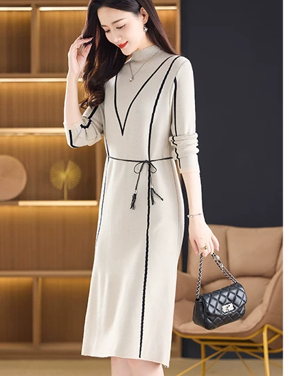 冬 2025新作 ワンピース 通学・カジュアル・旅行・ショルダーバッグ・シンプル 保温 長袖 トップス 受注制作 通勤