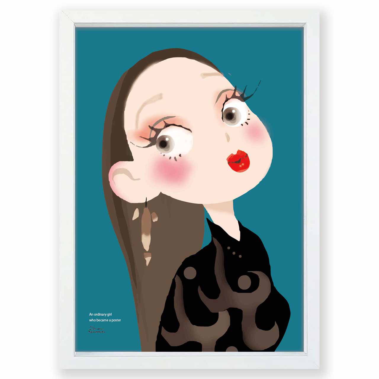 普通の女の子　送料無料　お気に入り9600件突破　ポスター　アートポスター　アート/sei検索新着順　3789