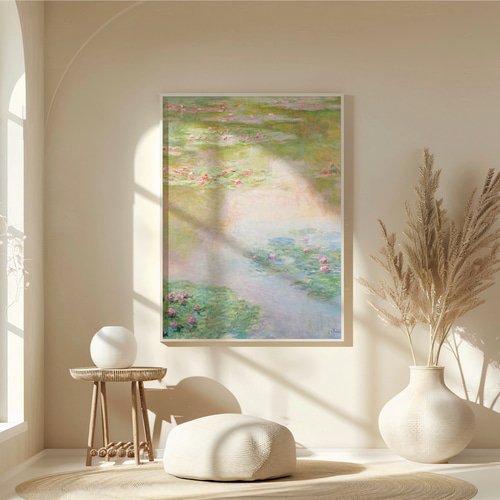 モネ 睡蓮 アートポスター 印象派 絵画 アンティーク インテリア