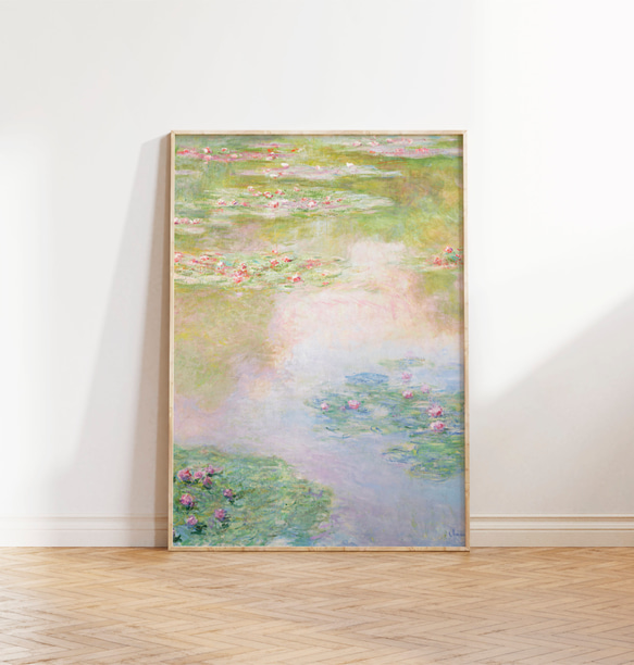モネ 睡蓮 アートポスター 印象派 絵画 アンティーク インテリア