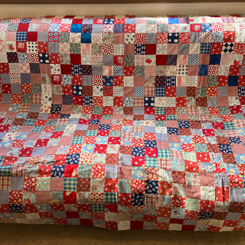 四角つなぎのパッチワークマルチカバー その他インテリア雑貨 ハピネス