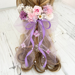 レッドよー ラプンツェル髪飾り♡挟むタイプ ラプンツェル 髪飾り ヘッドドレス 赤 レッド ヘッドドレス