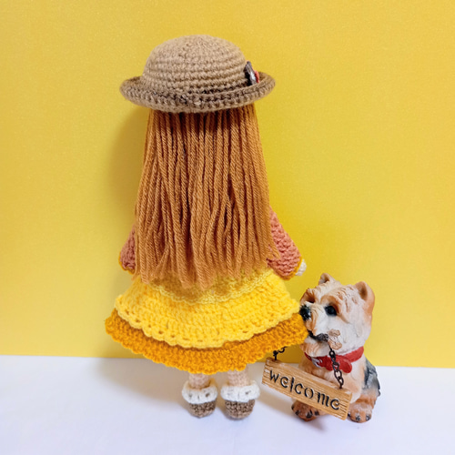 ✿冬のジャケットの女の子 着せ替えあみぐるみ あみぐるみ Karin