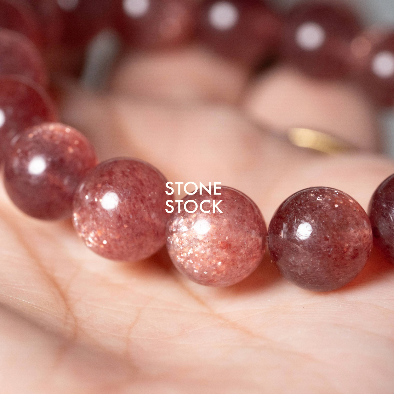 ストロベリークォーツ　10mm / こっくりしたレッドが上品な天然石