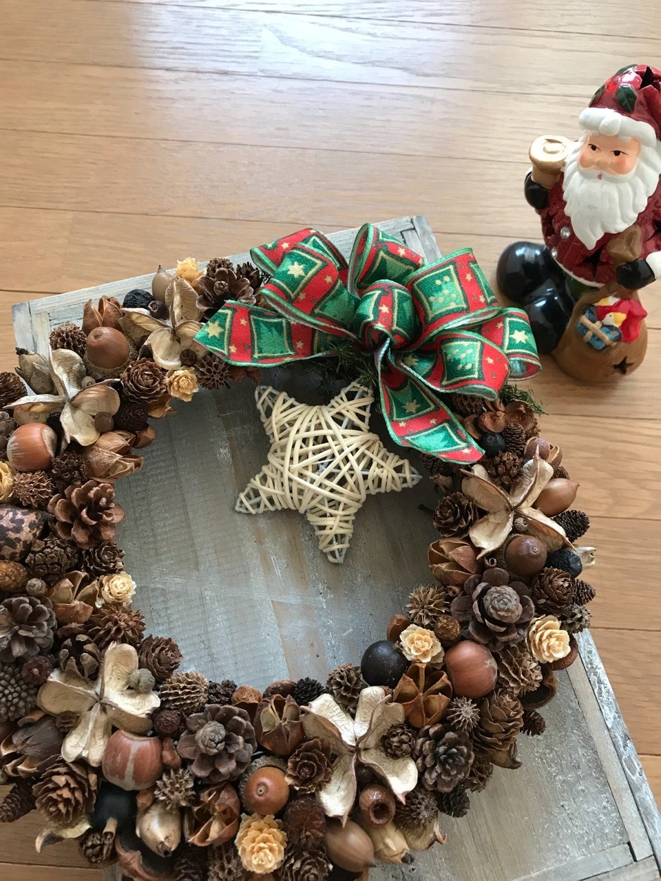 《X'mas》北欧の森の ナチュラルリース（1点限定＊星を外して普段使いに）