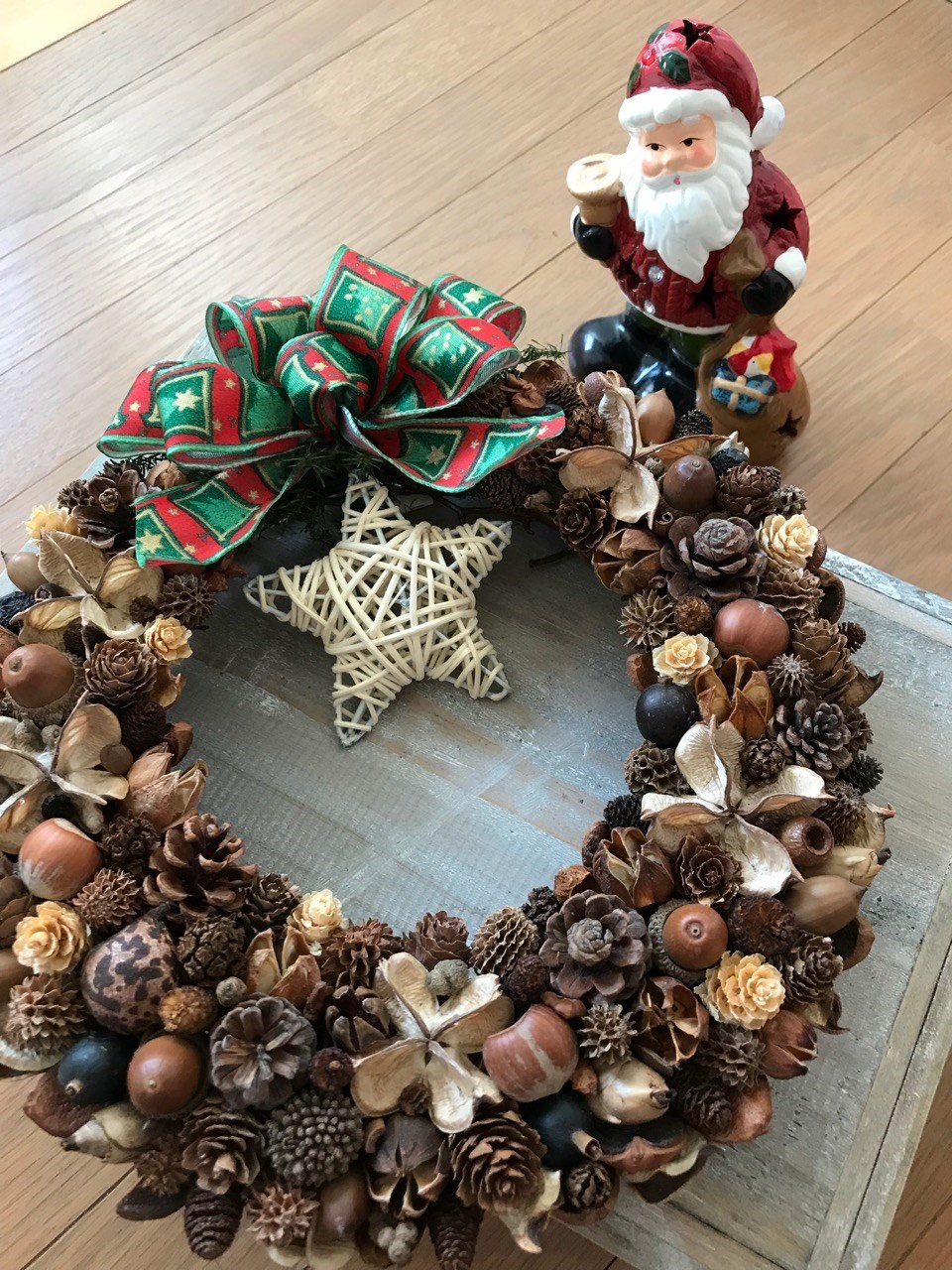 《X'mas》北欧の森の ナチュラルリース（1点限定＊星を外して普段使いに）