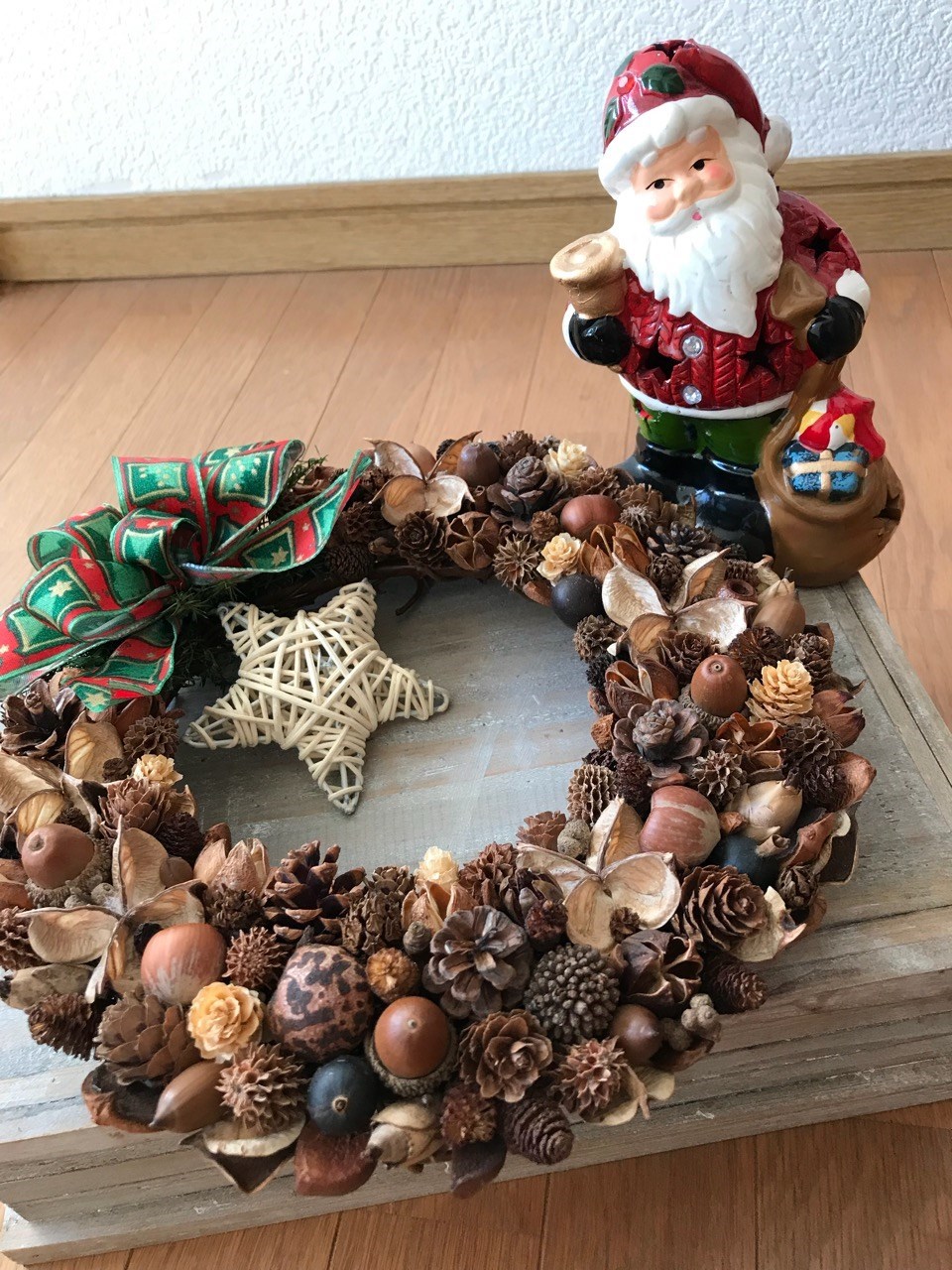 《X'mas》北欧の森の ナチュラルリース（1点限定＊星を外して普段使いに）