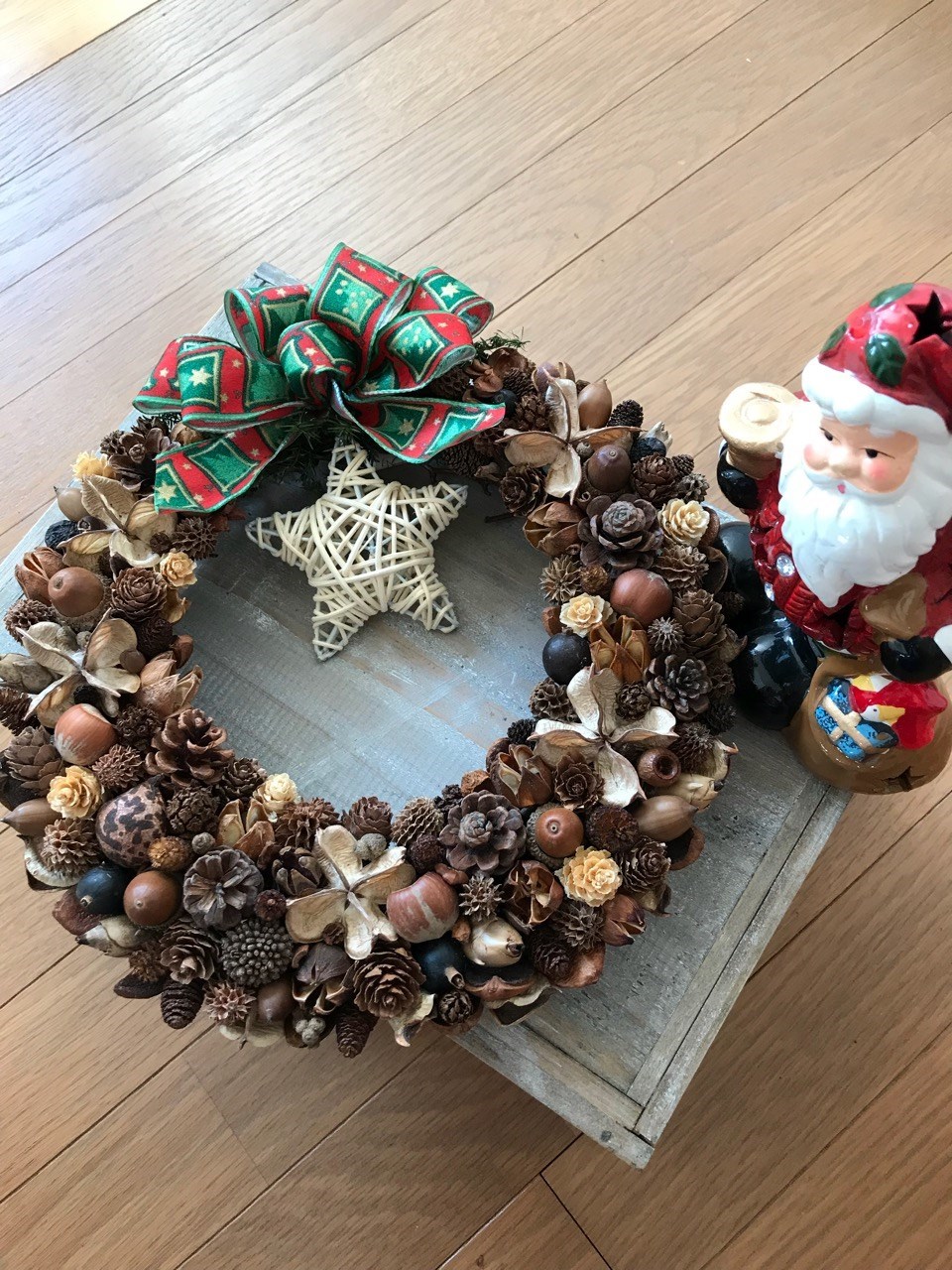 《X'mas》北欧の森の ナチュラルリース（1点限定＊星を外して普段使いに）