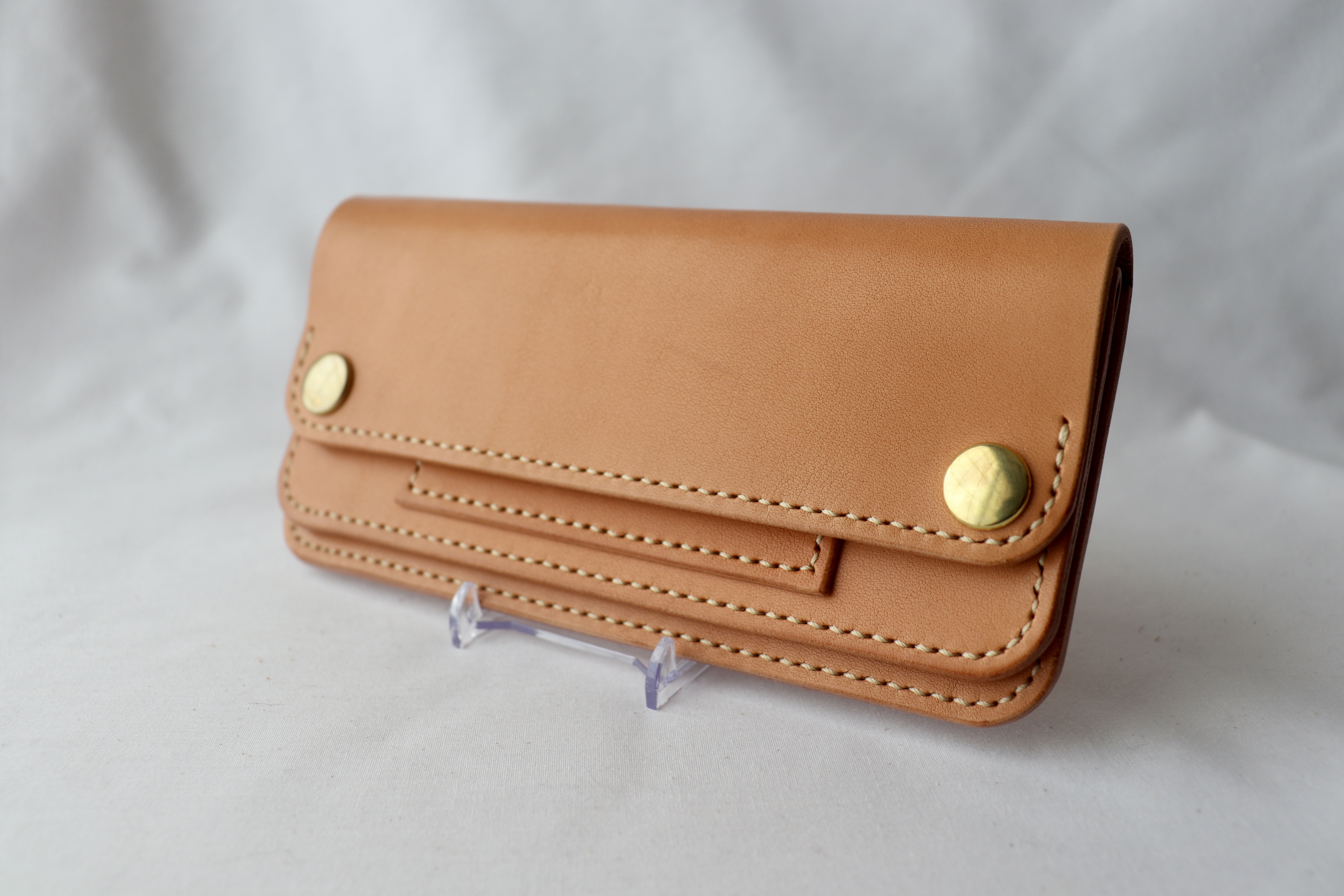 トラッカーウォレット　栃木レザーヌメ革