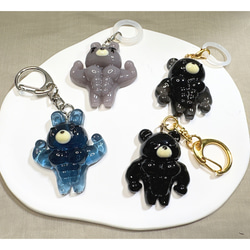 お試し価格】どくろ猫 ほねほねキーホルダー ほねほねにゃんこ
