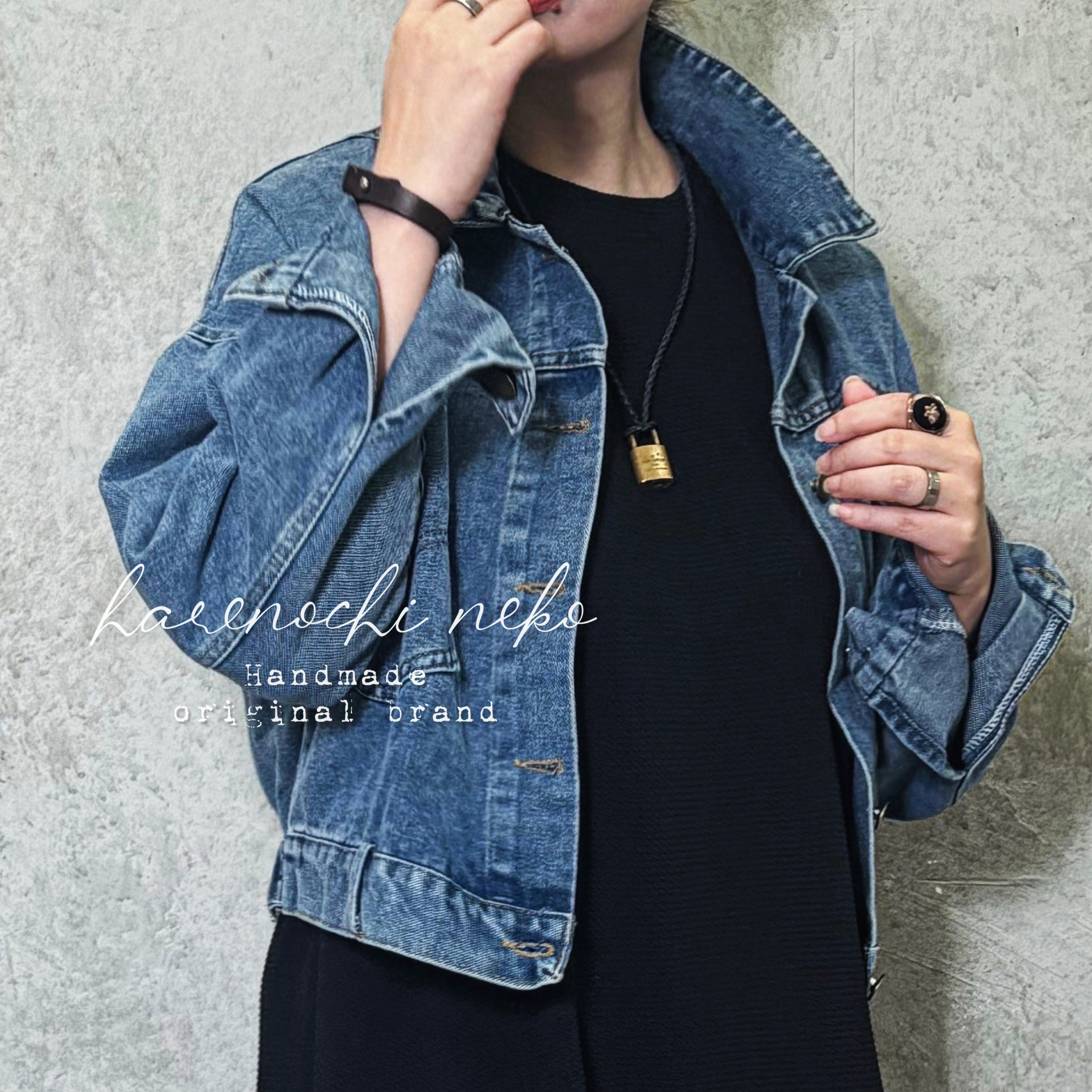 送無■即納■【再販】3サイズ展開！トレンドの着丈感が旬な、ヴィンテージライクなデニムジャケット Gジャン ジャケット