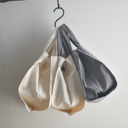 横広エコバッグ・コットン（内ポケット付き）/コンビニ/お弁当/お惣菜/パン屋さん 1枚目の画像