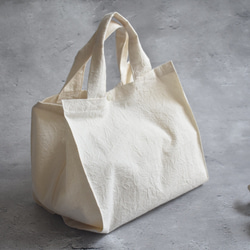 横広エコバッグ・コットン（内ポケット付き）/コンビニ/お弁当/お惣菜/パン屋さん 5枚目の画像