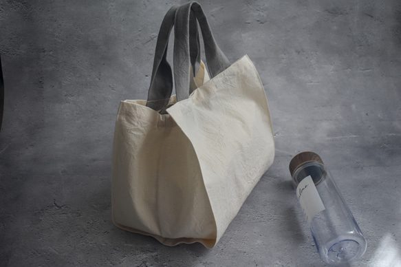 横広エコバッグ・コットン（内ポケット付き）/コンビニ/お弁当/お惣菜/パン屋さん 9枚目の画像