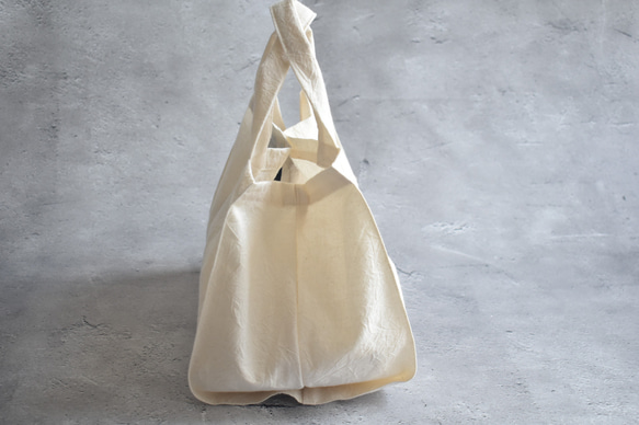 横広エコバッグ・コットン（内ポケット付き）/コンビニ/お弁当/お惣菜/パン屋さん 6枚目の画像