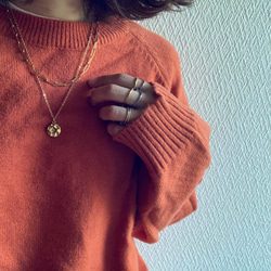 ーlayered coin necklaceー　サージカルステンレス　チェーンネックレス　ネックレス　コインネックレス 13枚目の画像