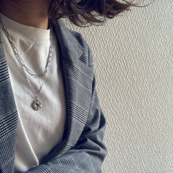 ーlayered coin necklaceー　サージカルステンレス　チェーンネックレス　ネックレス　コインネックレス 20枚目の画像