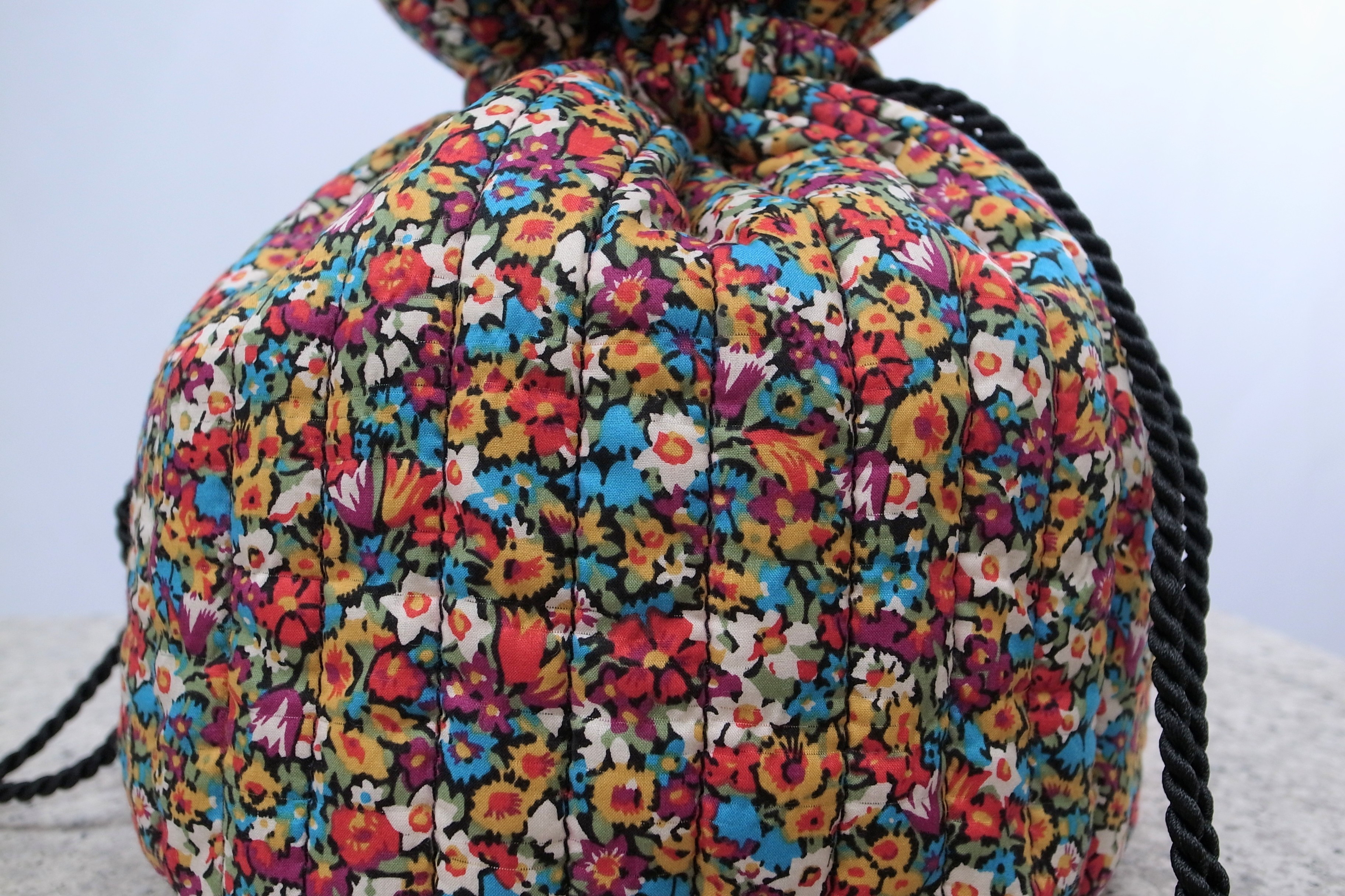 run run bag【アリス・ビクトリア】- リバティ生地  × キルト×  帆布 -