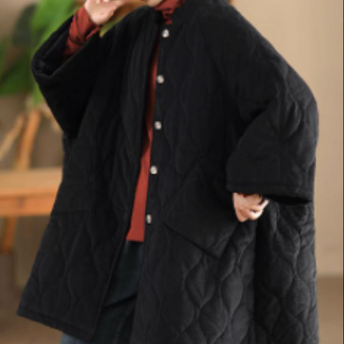 新しい冬のおしゃれファーコート女性のシルエット感ミディアムスリムな雰囲気のラシャステッチチェックスリーブコート